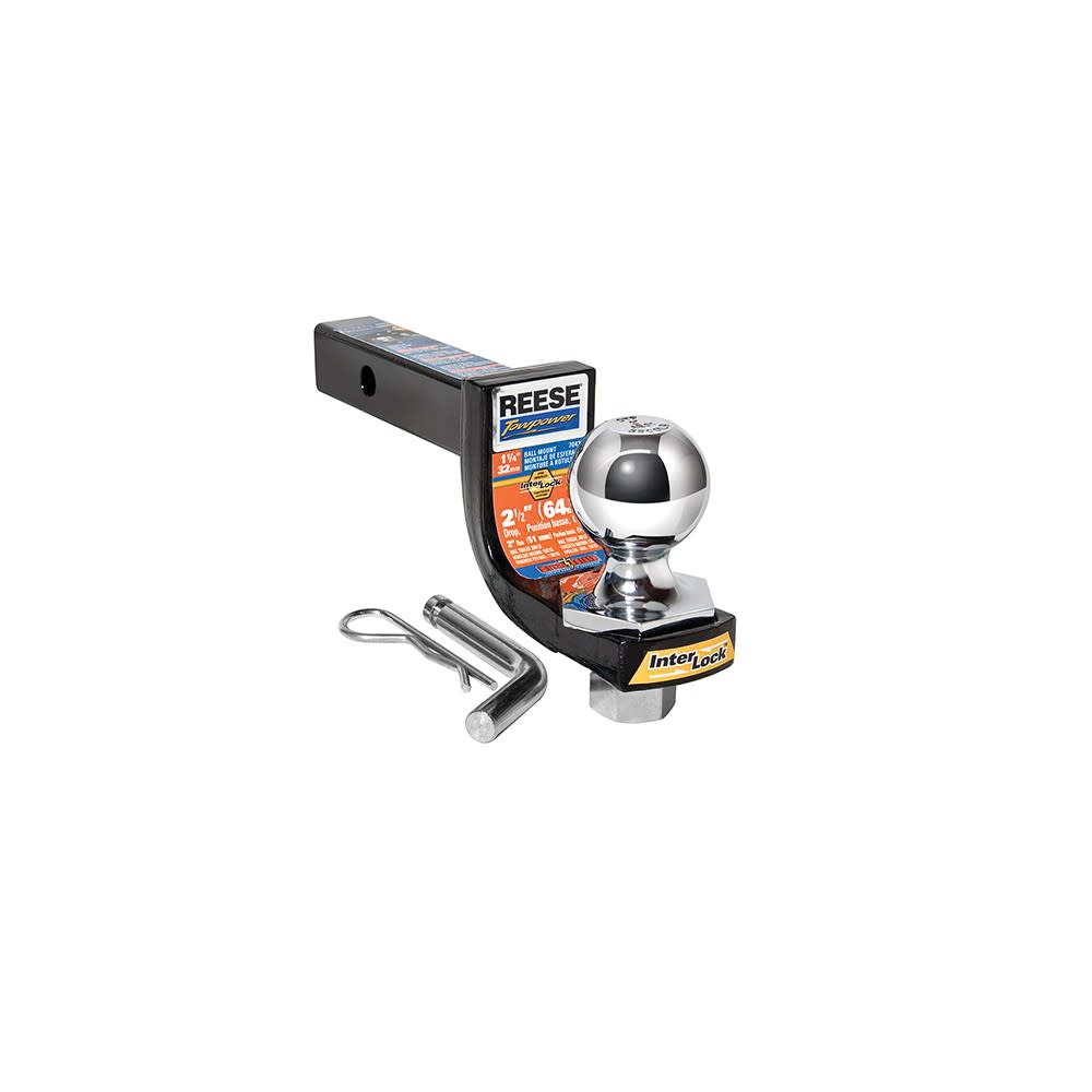 Reese 7 3500 lbs Trailer Hitch Ball Mount Starter Kit - Mycitystee