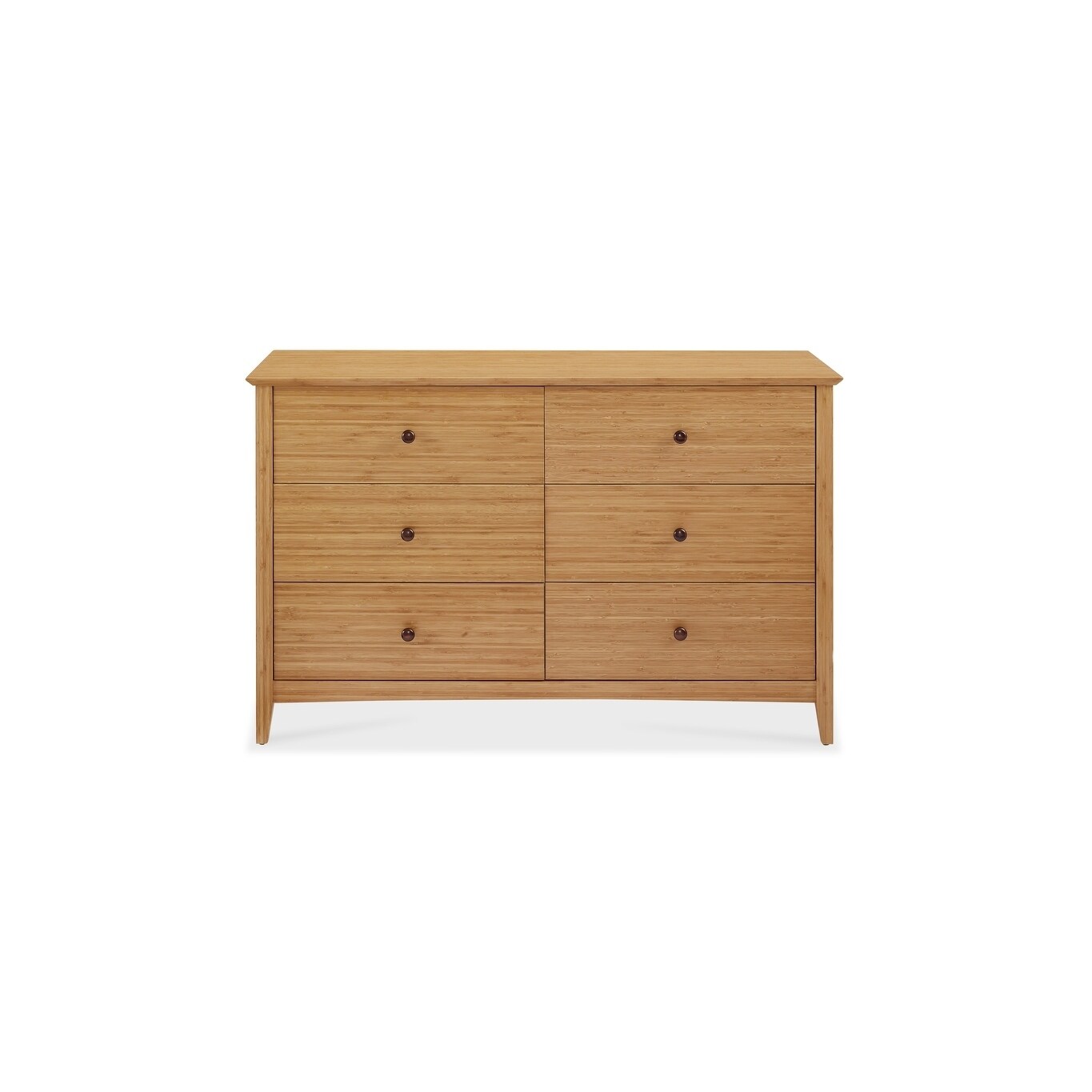 Eco Ridge by Bamax Willow Six Drawer Double Dresser， Caramelized - - 20583679 - Mycitystee