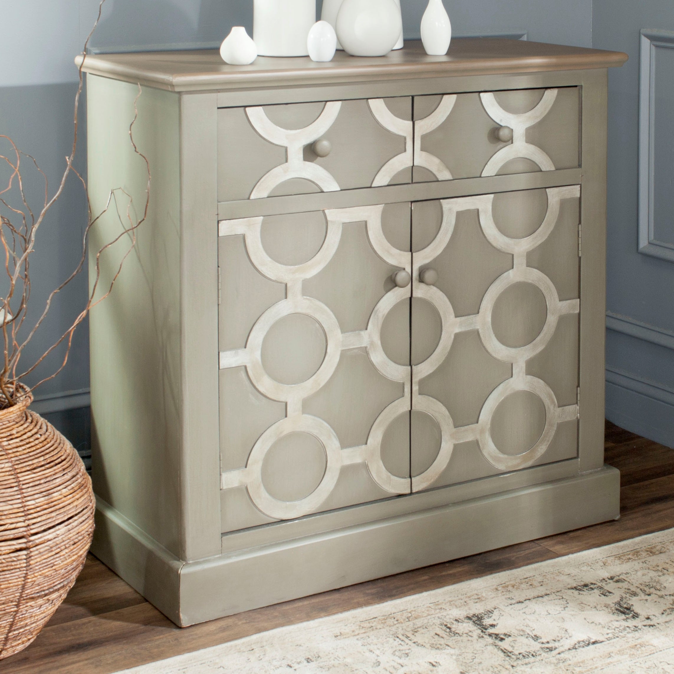 SAFAVIEH Petula Grey Storage Chest - - 14430088 - Mycitystee