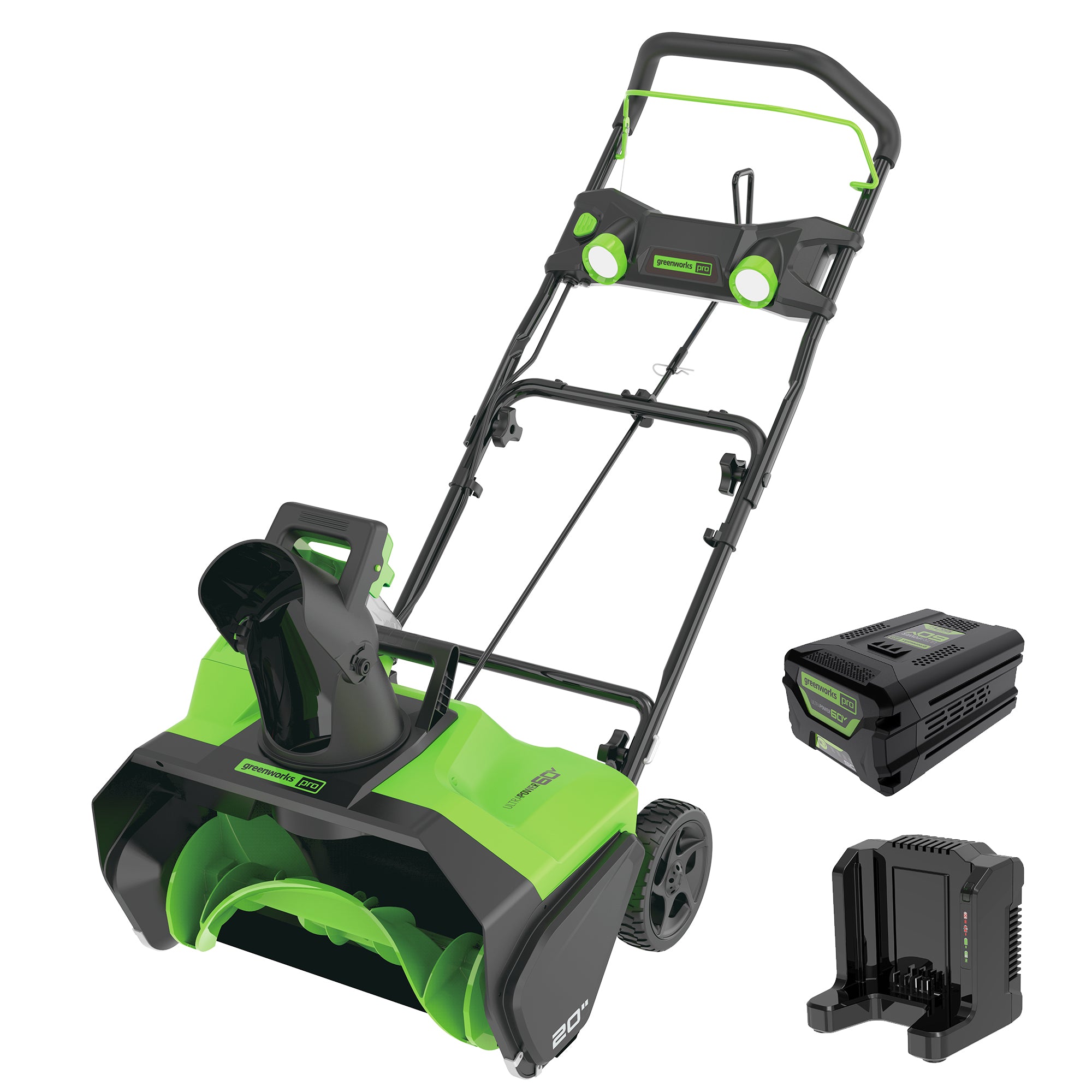 60V 20“” Cordless Snow Shovel  5.0 Ah Battery | Greenworks Tools - Mycitystee