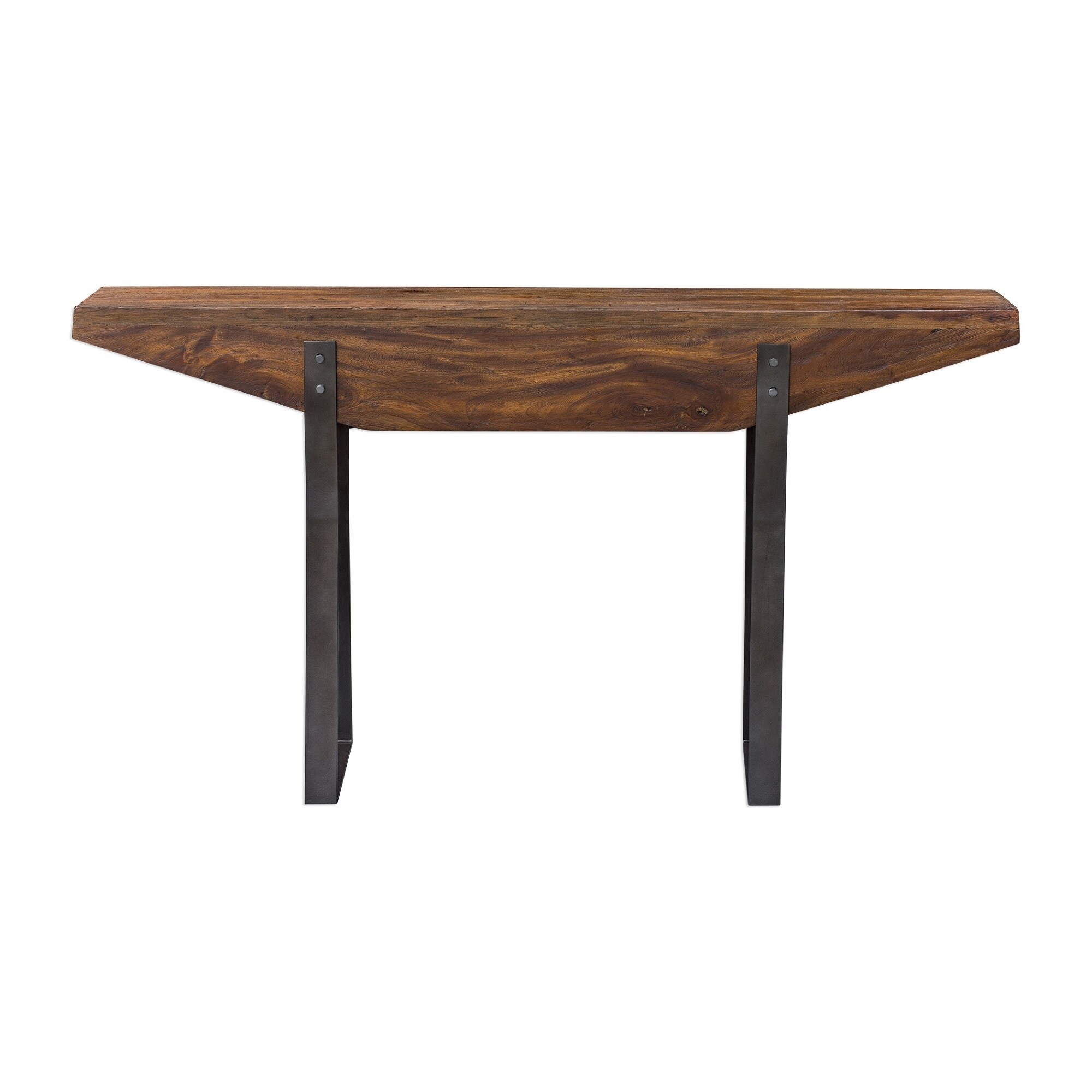 31.5” Brown Emryn Industrial Wood Sofa Table - Mycitystee