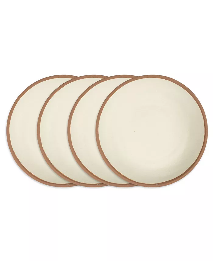 Q Squared Potter Terracotta Melaboo 4-Pc. Dinner Plate Set - Mycitystee