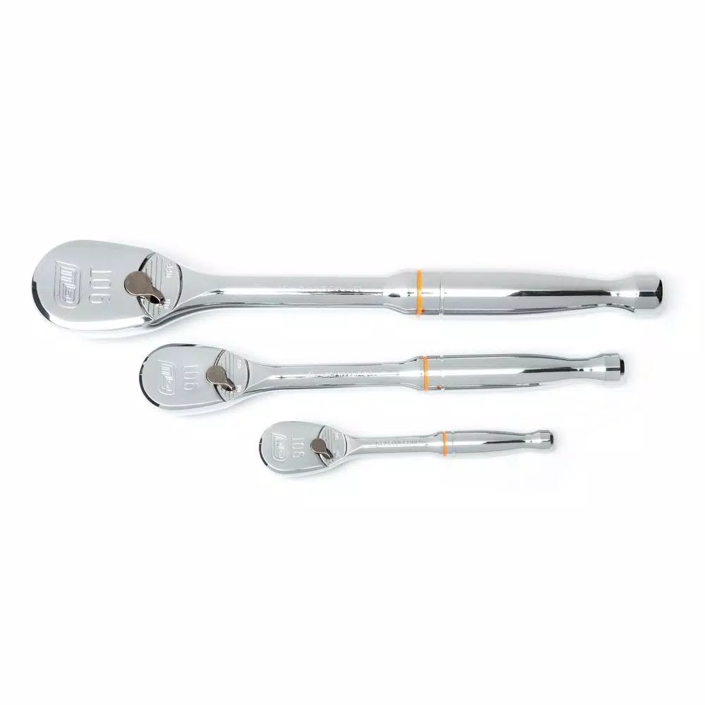 GEARWRENCH 1/4 in.， 3/8 in. and 1/2 in. 90-Tooth Ratchet Set (3-Piece) and#8211; XDC Depot - Mycitystee