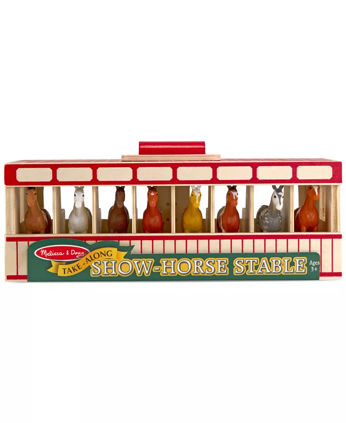 Melissa and Doug Kids' Show-Horse Stable Toy - Mycitystee