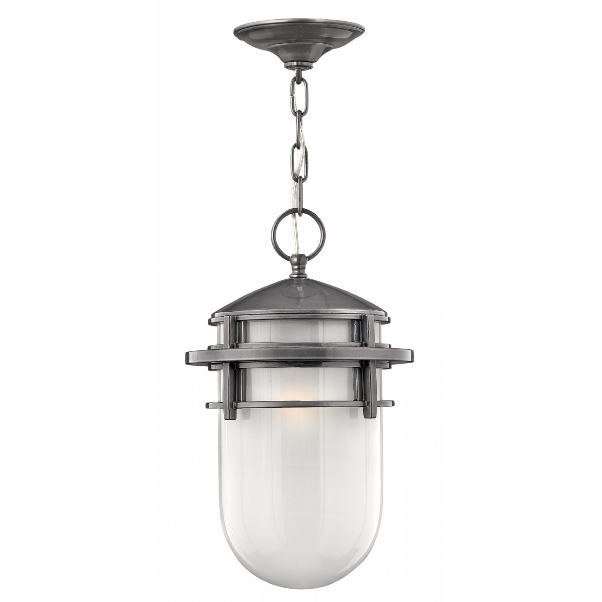 Hinkley Reef 1-Light Outdoor Pendant in Hematite - Mycitystee