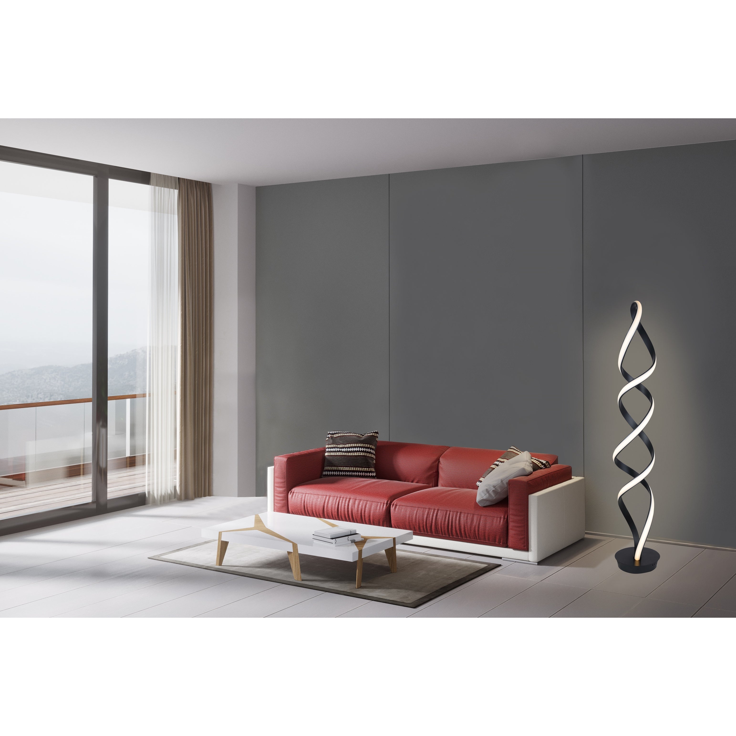 Infinito 78W Unique Modern LED Floor Lamp， 63