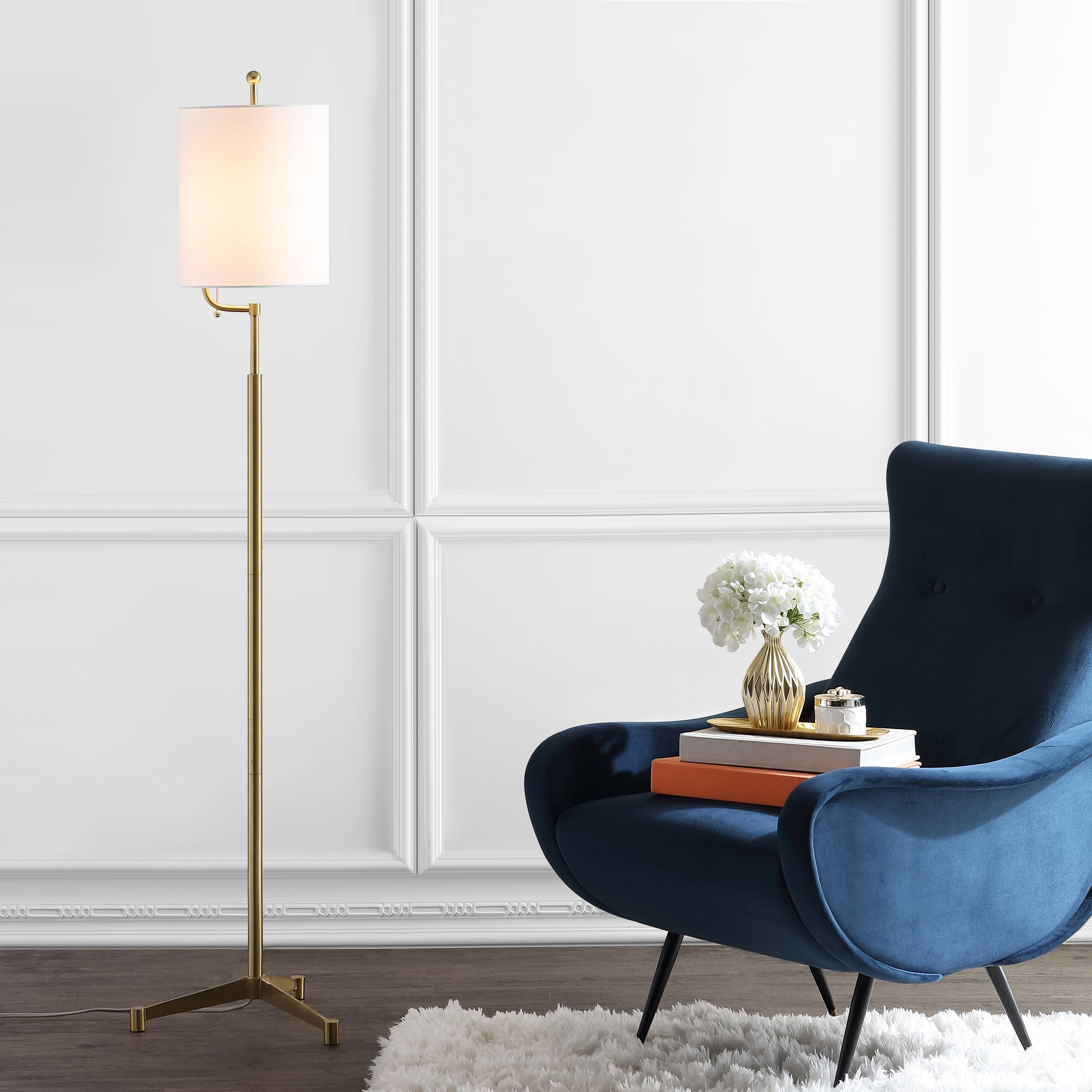 SAFAVIEH Lighting 62-inch Ezekiel LED Floor Lamp - 14.5