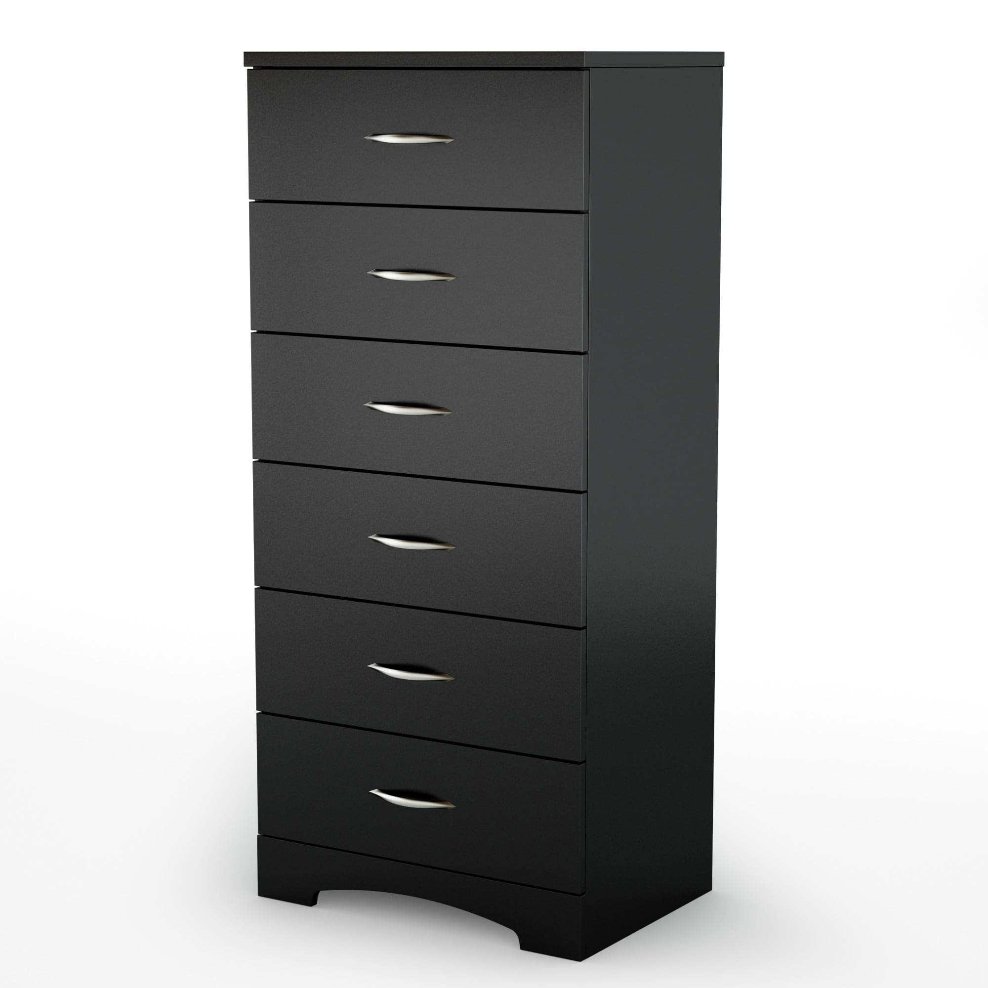 SoHo 6-Drawer Lingerie Chest， Pure Black - - 37236379 - Mycitystee