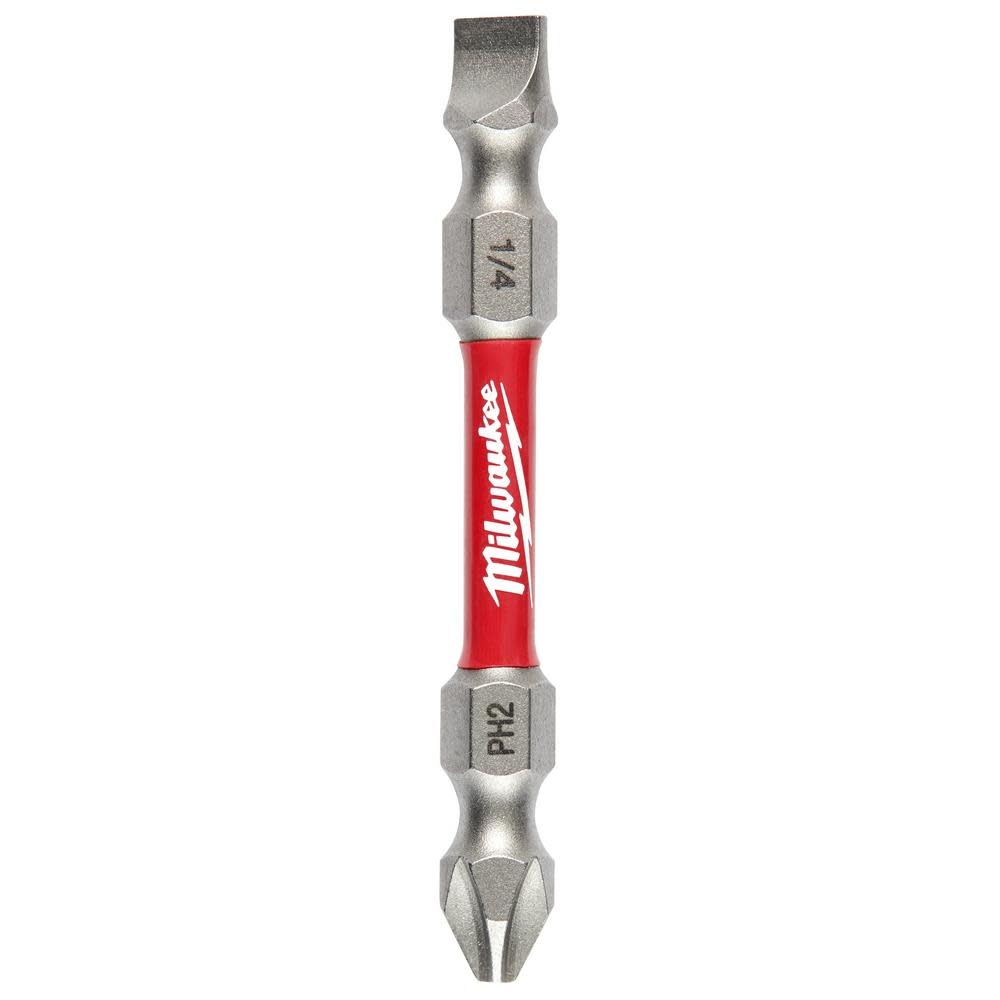 Milwaukee SHOCKWAVE Impact Phillips #2 / Slotted 1/4 in. Double Ended Bit 48-32-4310 from Milwaukee - Mycitystee
