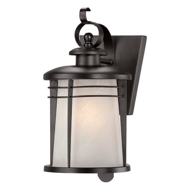Westinghouse Senecaville One-Light Exterior Wall Lantern， Weathered Bronze Finish on Steel with White Alabaster Glass Shopping - The Best Deals on Out - Mycitystee