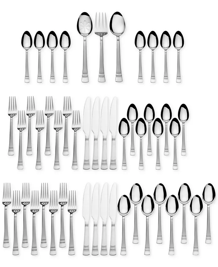 International Silver Stainless Steel 51-Pc. Kensington Collection， Created for Macy's - Mycitystee