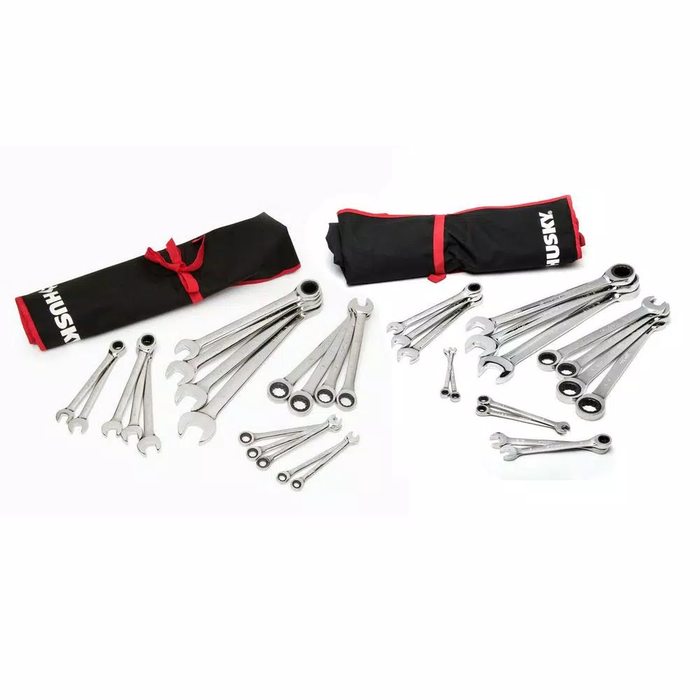 Husky Master Metric and SAE Ratcheting Wrench Set (34-Piece) and#8211; XDC Depot - Mycitystee