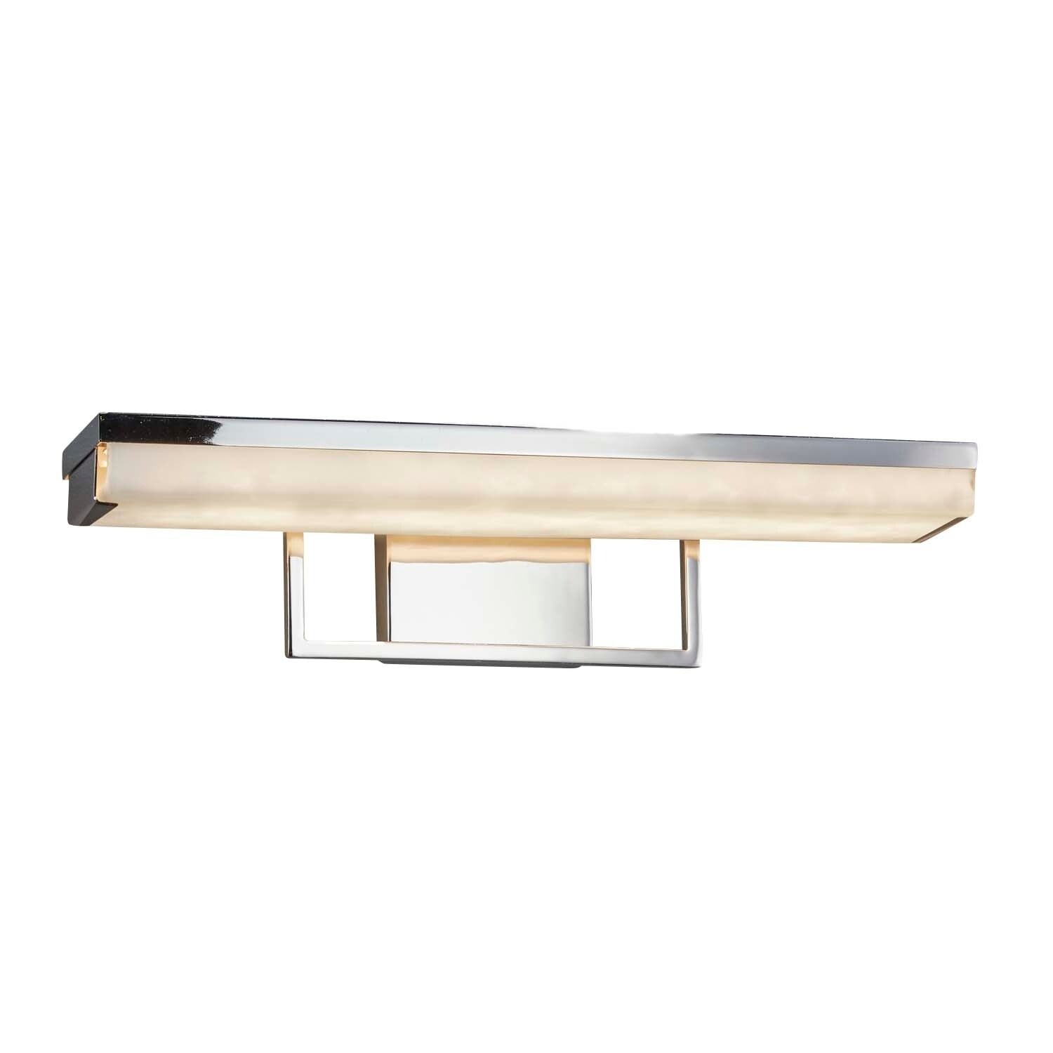 Copper Grove Eindhoven 20-inch Polished Chrome LED Linear Bath Light with Cloud Shade - Mycitystee