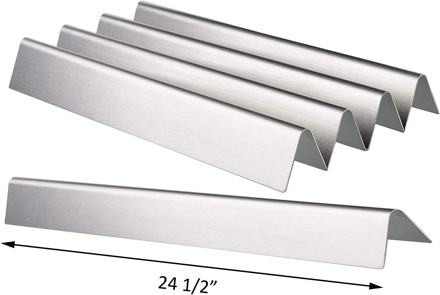 24.5'' Flavorizer Bars 7540 Parts for Weber Genesis Side Knobs EP-310, EP-320 Grills, Stainless Steel Replacement Parts - Mycitystee
