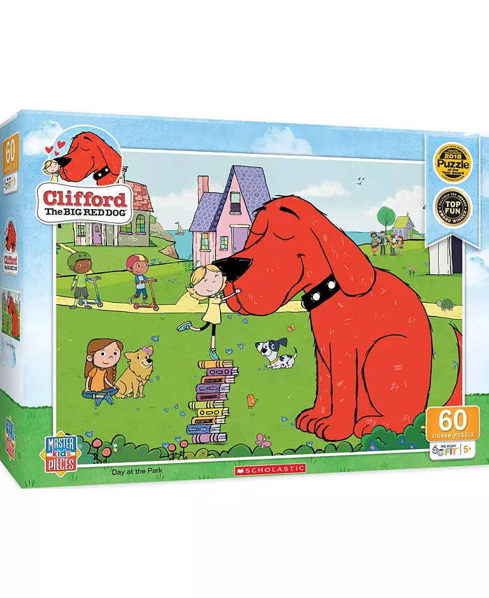 MasterPieces Puzzles Clifford - Day at the Park 60 Piece Kids Jigsaw Puzzle - Mycitystee