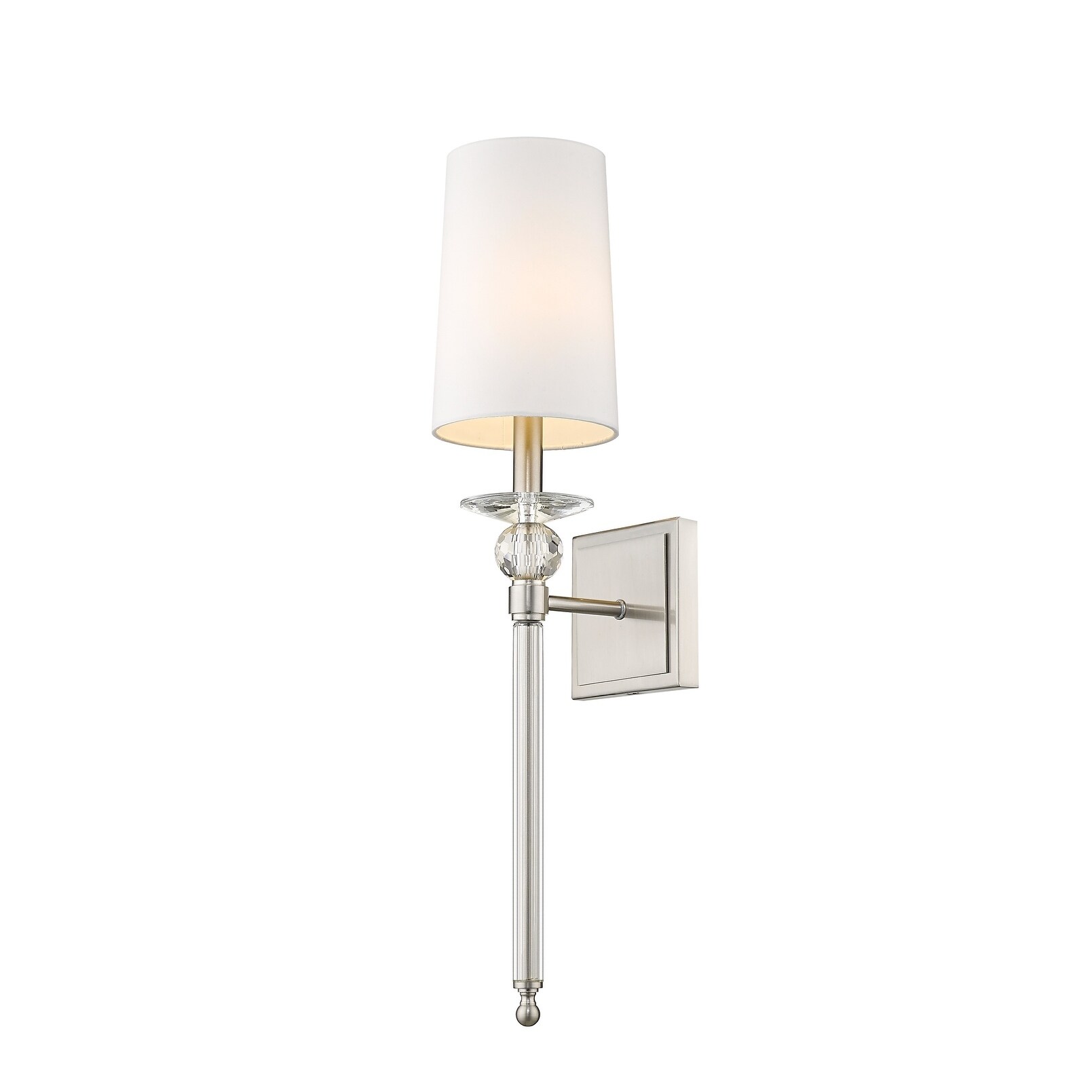Ava 1 Light Wall Sconce - Brushed Nickel - Mycitystee