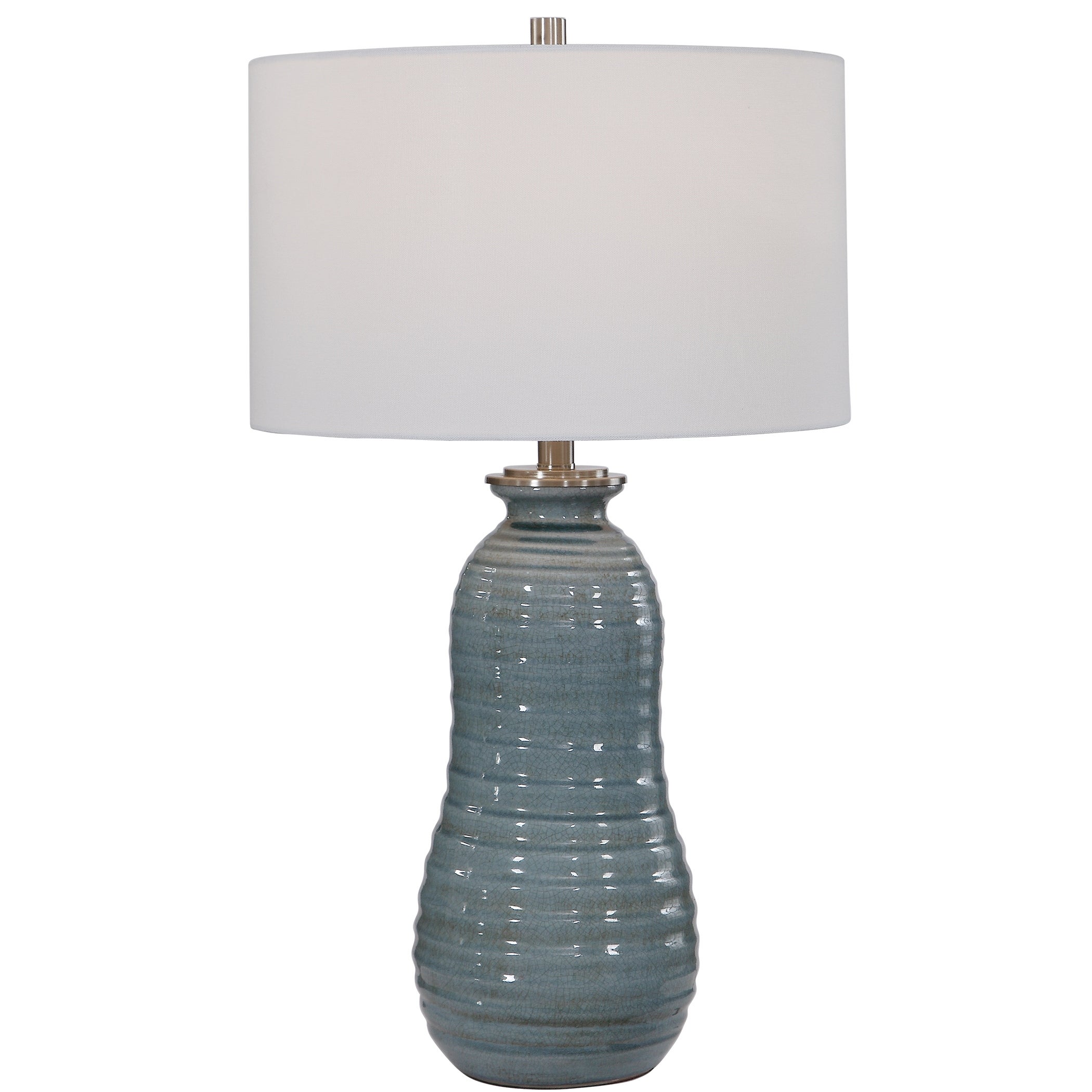 Uttermost Zaila Light Blue Table Lamp - Mycitystee