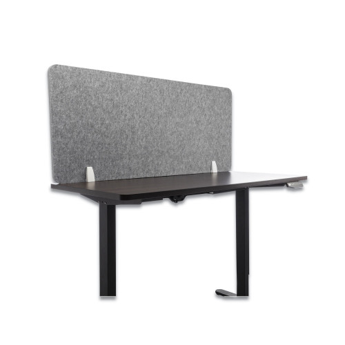 Lumeah Desk Screen Cubicle Panel and Office Partition Privacy Screen， 54.5 x 1 x 23.5， Polyester， Gray (LUDS55241G) - Mycitystee
