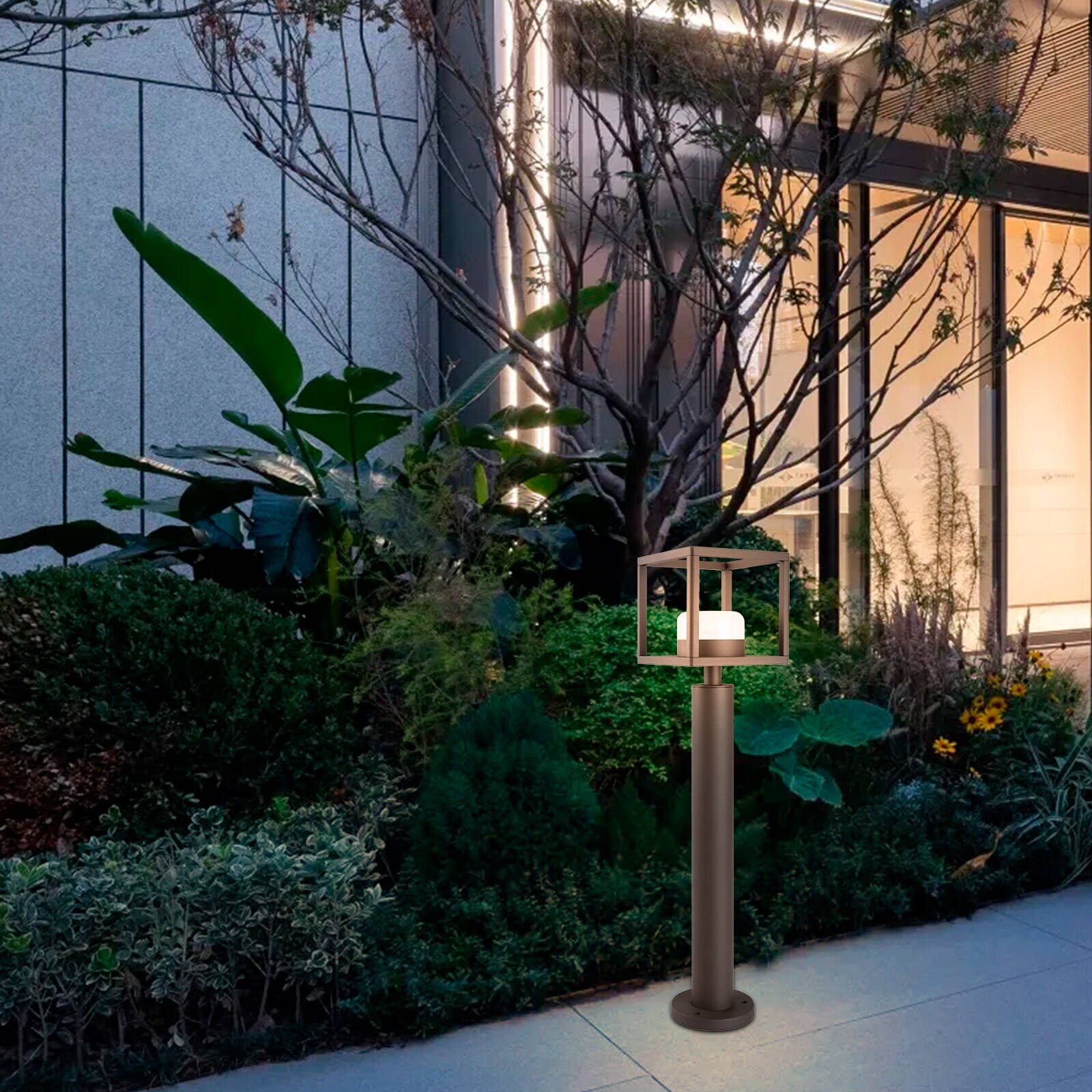 Outdoor Pathway LED Light Lantern GX53 LED Bulb 6.5W 650Lm 3000K - Mycitystee