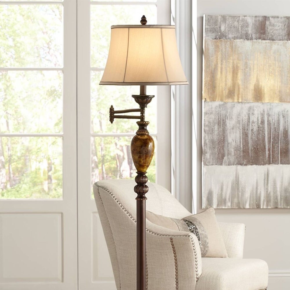Vintage Swing Arm Floor Lamp 61