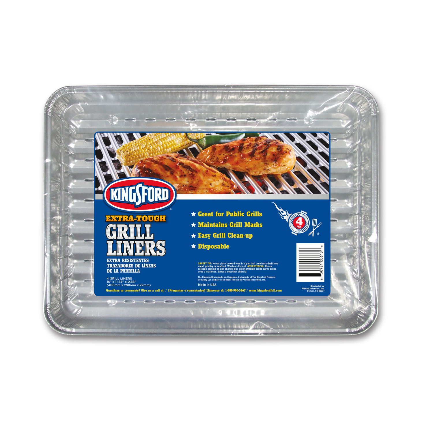 Kingsford Aluminum Grill Liner 16 in. L X 11.75 in. W - Mycitystee