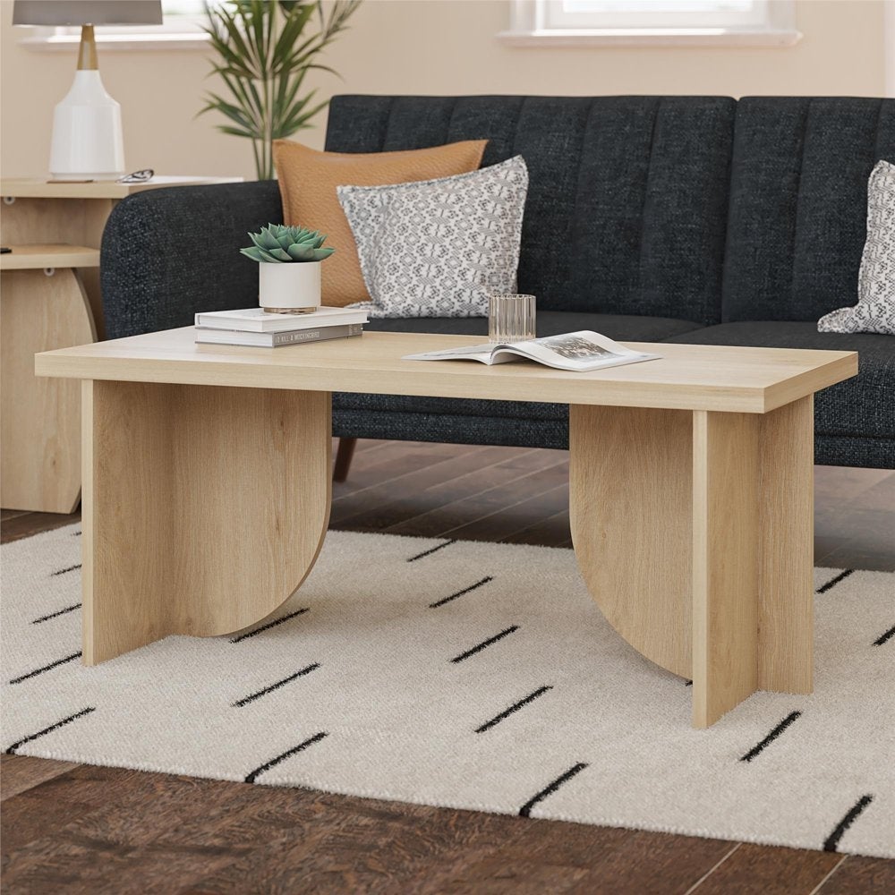 Voler Coffee Table， Light Oak - Mycitystee