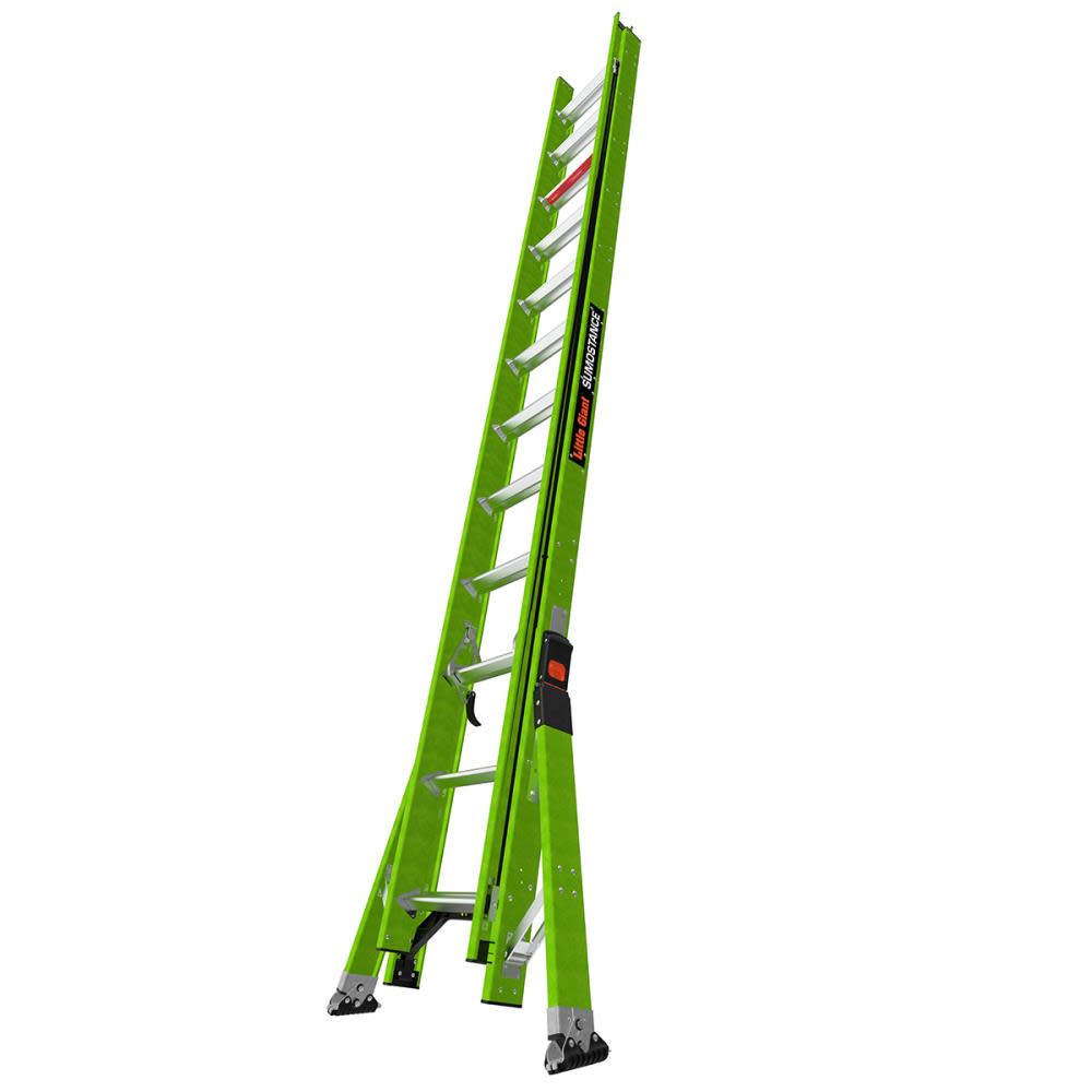 HyperLite SumoStance 24 ft Type IA Fiberglass Extension Ladder - Mycitystee