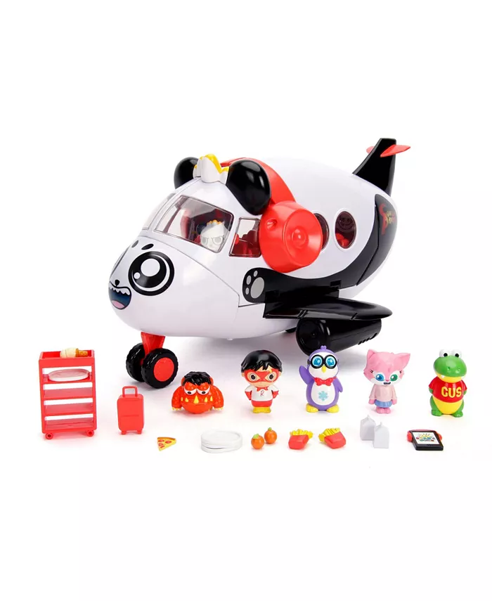 Jada Toys Ryan's World Panda Airplane Set with 6 Figures - Mycitystee