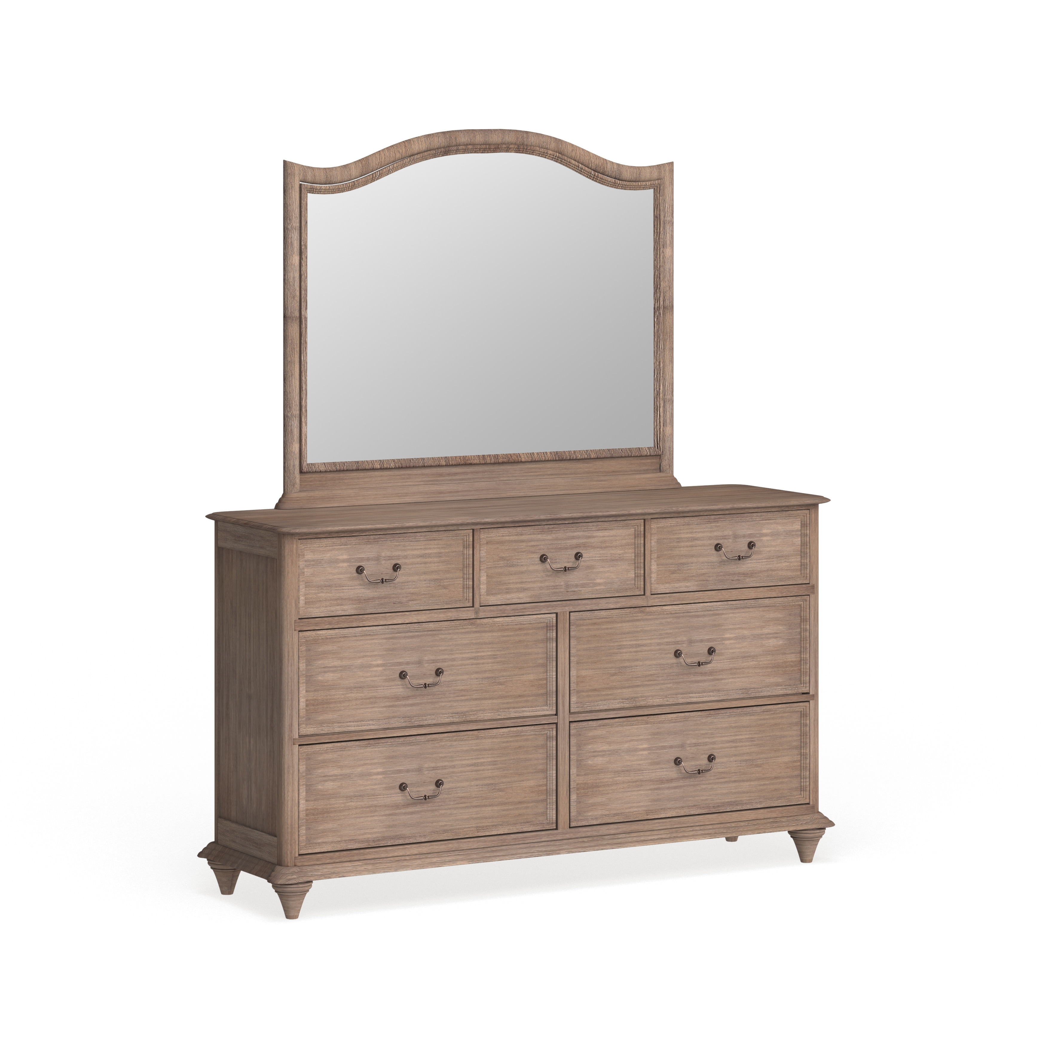 Furniture of America Tury Rustic Grey 2-piece Dresser and Mirror Set - - 20831145 - Mycitystee