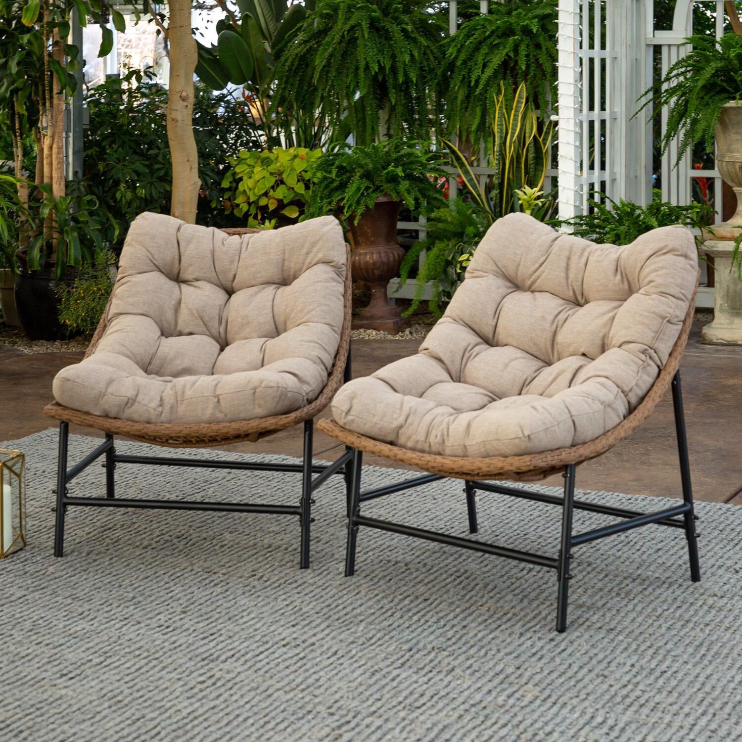 Ultimate Patio 2 Piece Steel Patio Conversation Set - Mycitystee