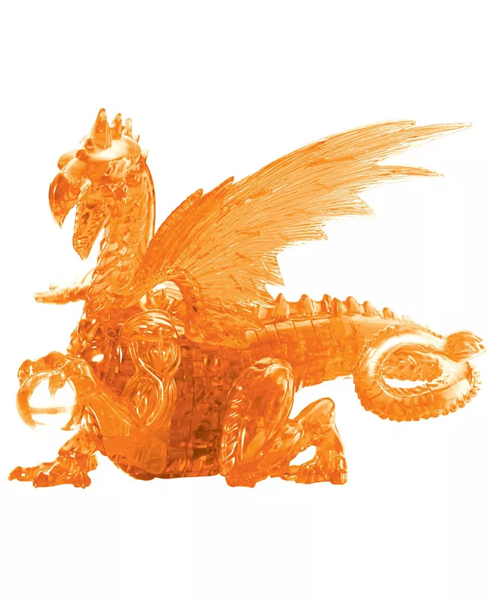 BePuzzled 3D Crystal Puzzle - Dragon Orange - 56 Piece - Mycitystee