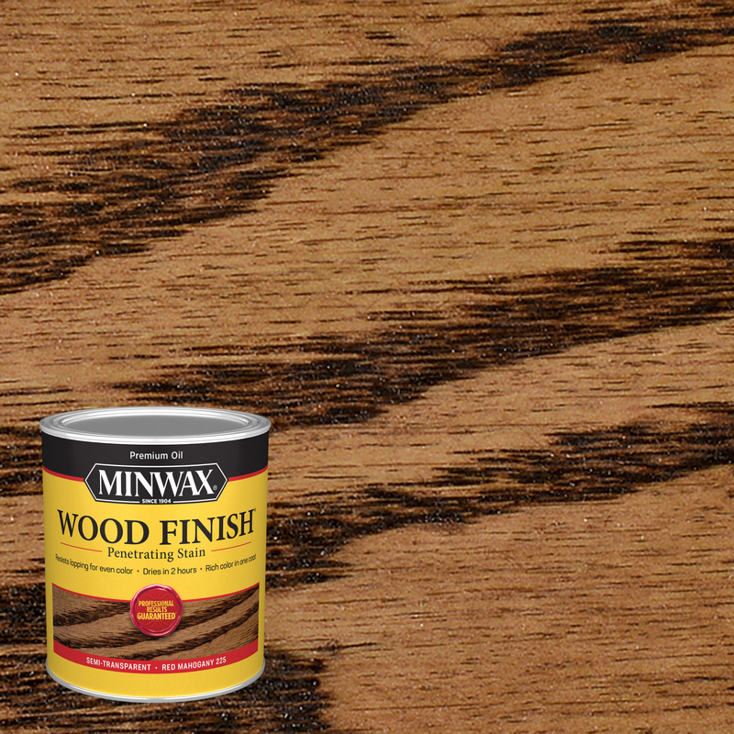 Minwax Wood Finish Semi-Transparent Red Mahogany Oil-Based Penetrating Wood Stain 1 qt - Mycitystee