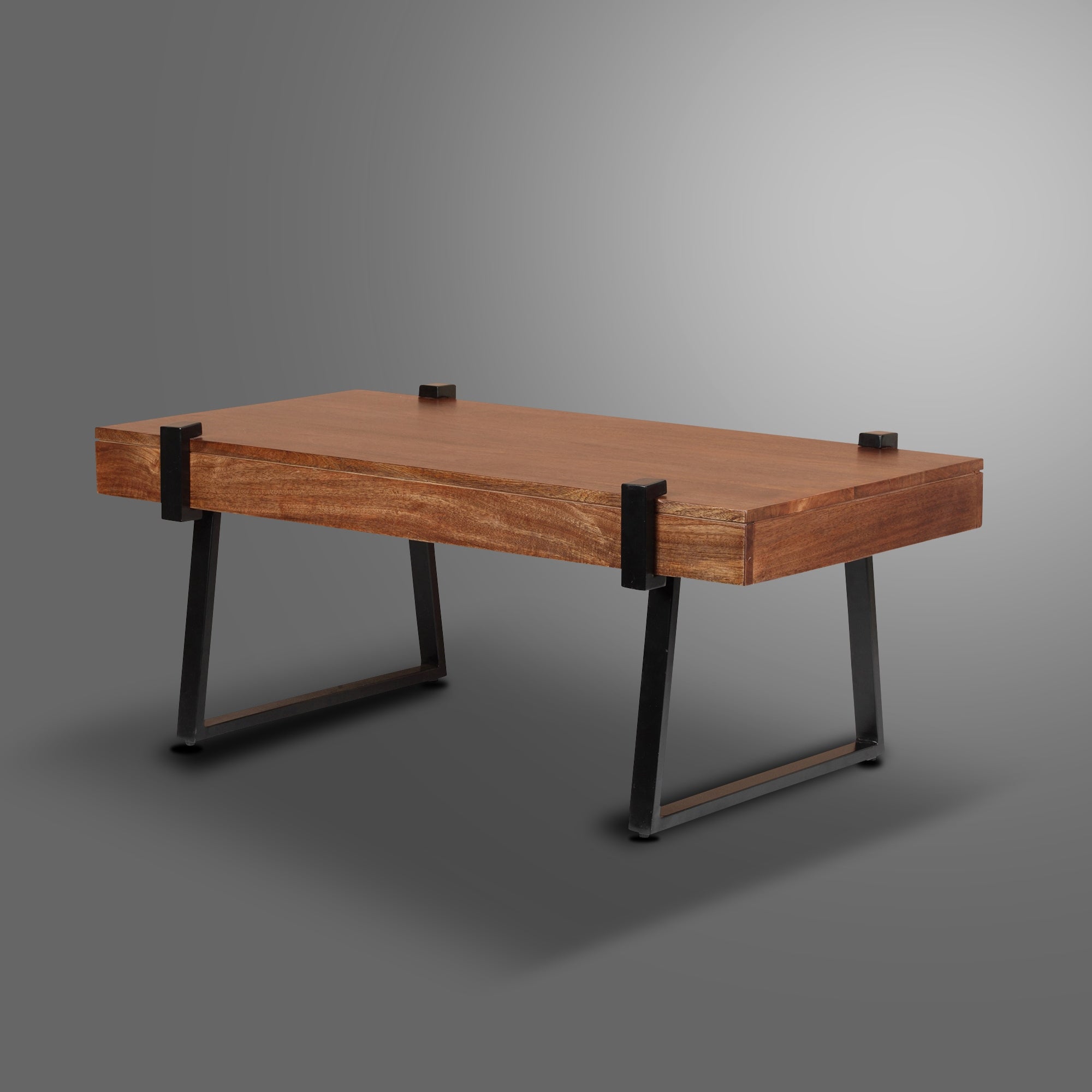Modern Simple Style Coffee Table with Metal Legs - Mycitystee