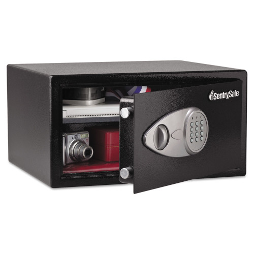 SentrySafe Electronic Lock Security Safe， 1 cu ft， 16.94w x 14.56d x 8.88h， Black (X105) - Mycitystee
