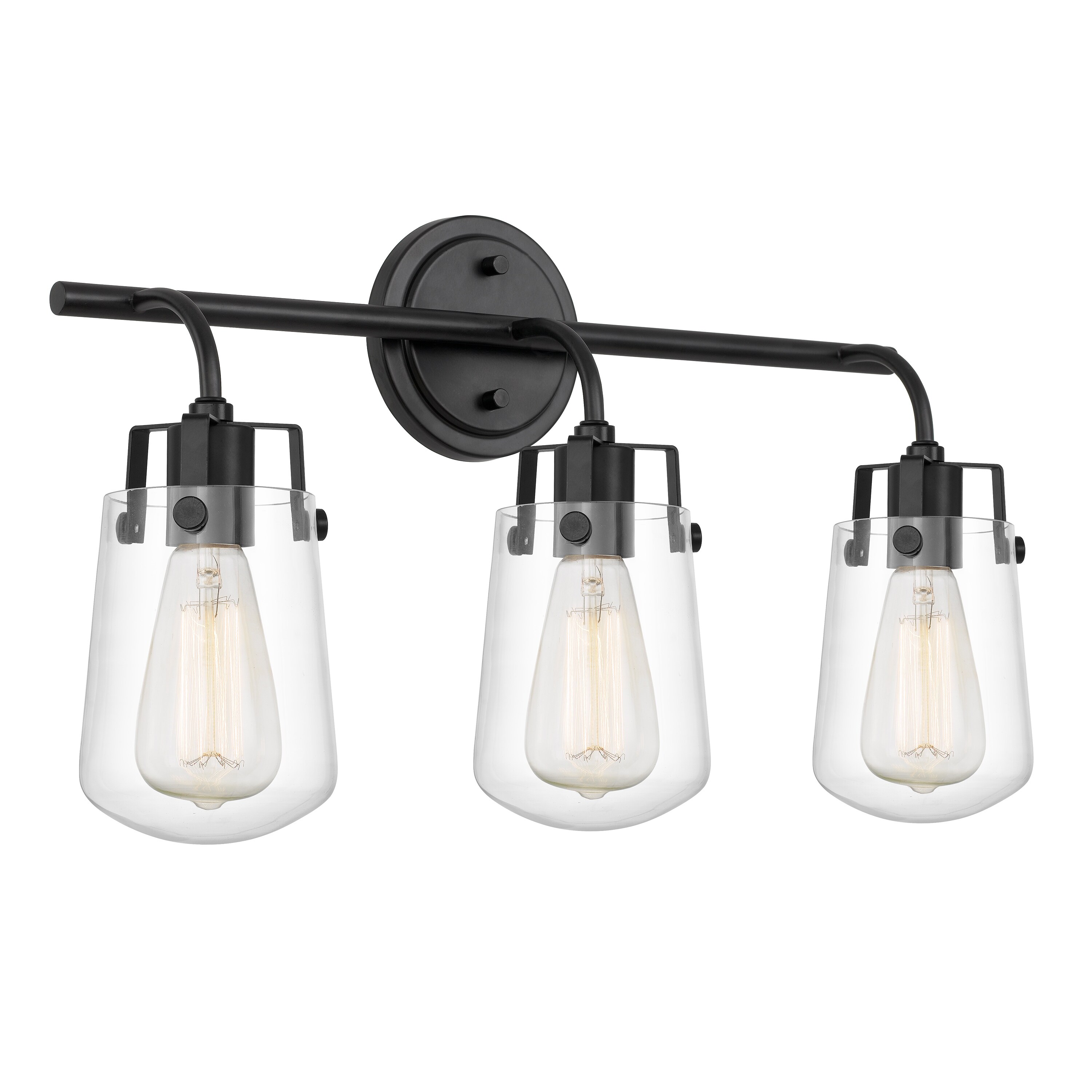 Bota 3-Light Black Finish Vanity Light 6.5