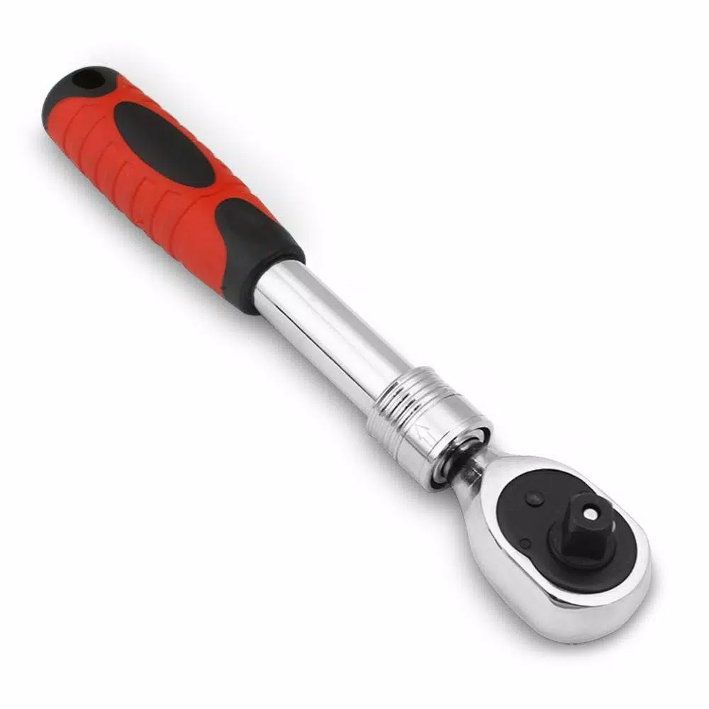 Stark 1/2 in. Extendable Telescopic 72-Tooth Ratchet with Soft Handle and#8211; XDC Depot - Mycitystee