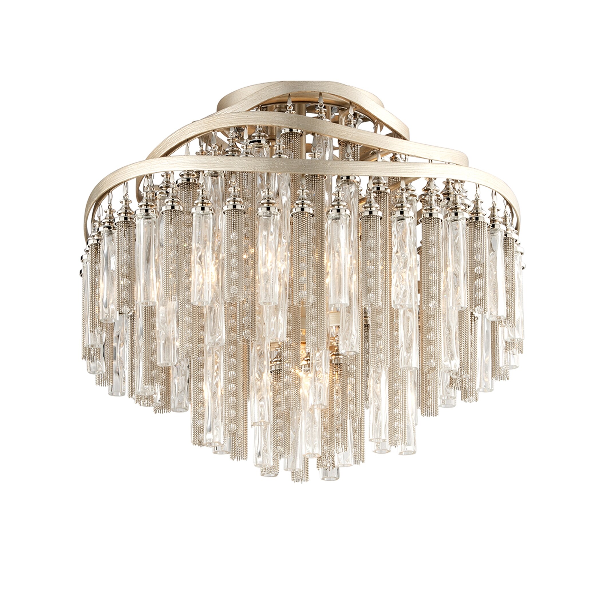 Corbett Lighting Chimera 4-light Ceiling Semi-flush - Champagne - Mycitystee
