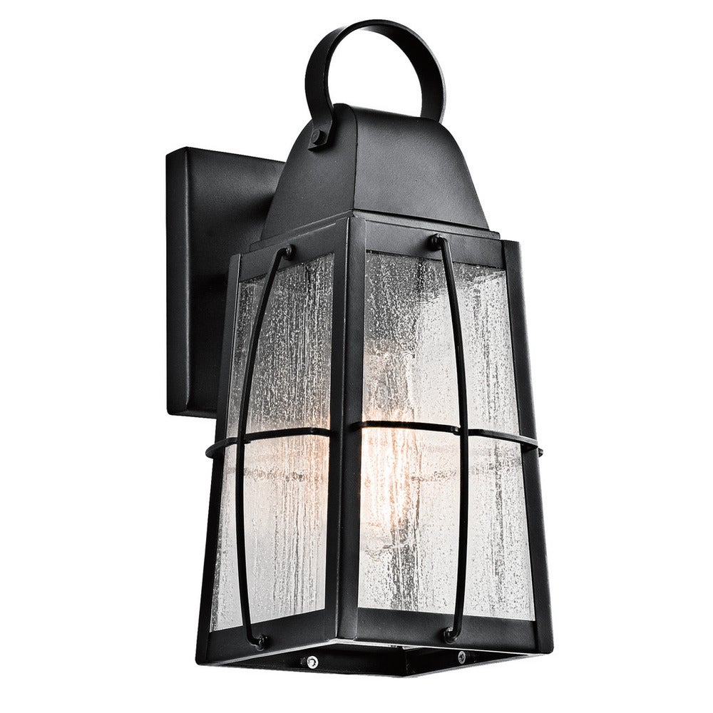 Kichler Lighting Tolerand 1-light Textured Black Outdoor Wall Lantern - Mycitystee