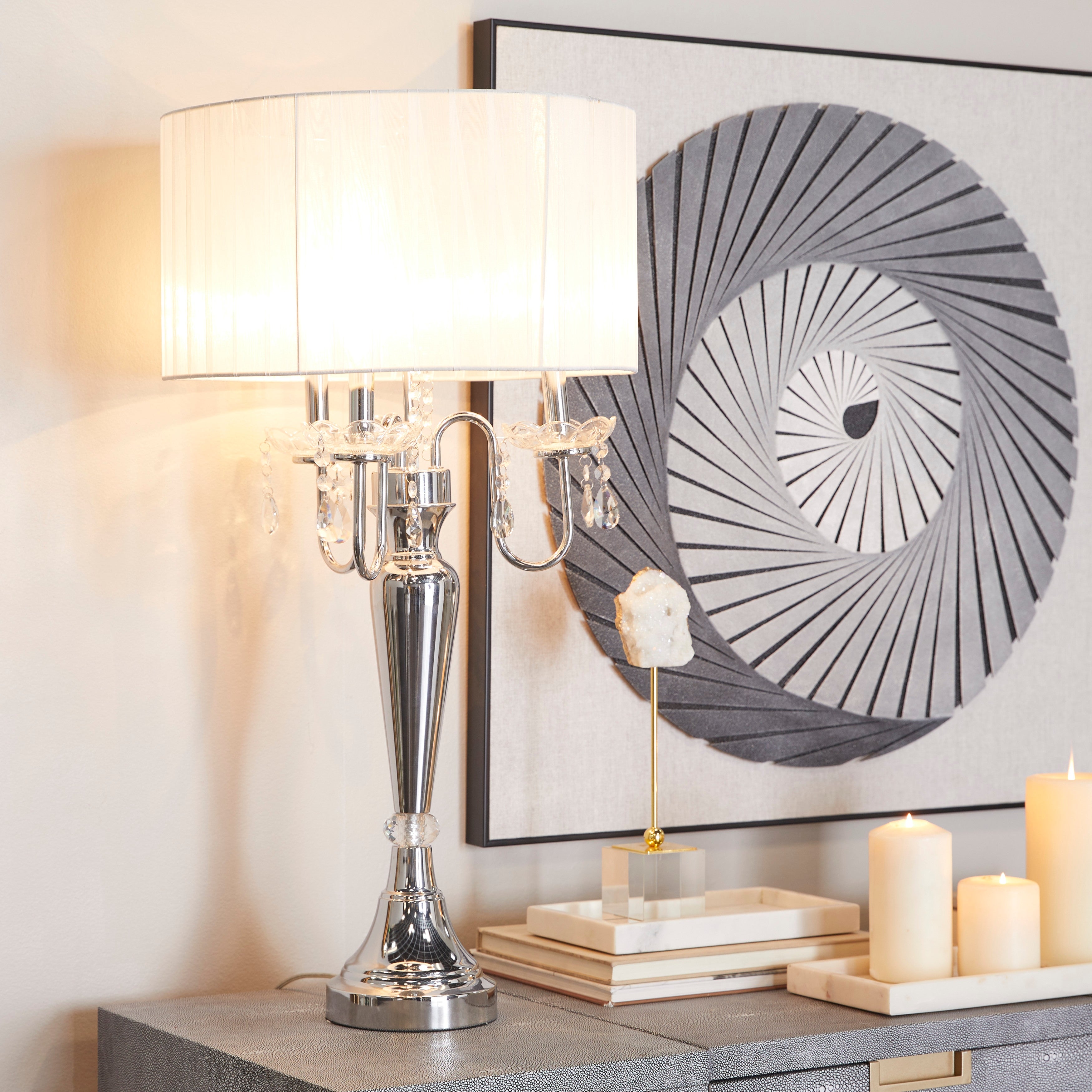 Metal Glam Accent Lamp - Mycitystee