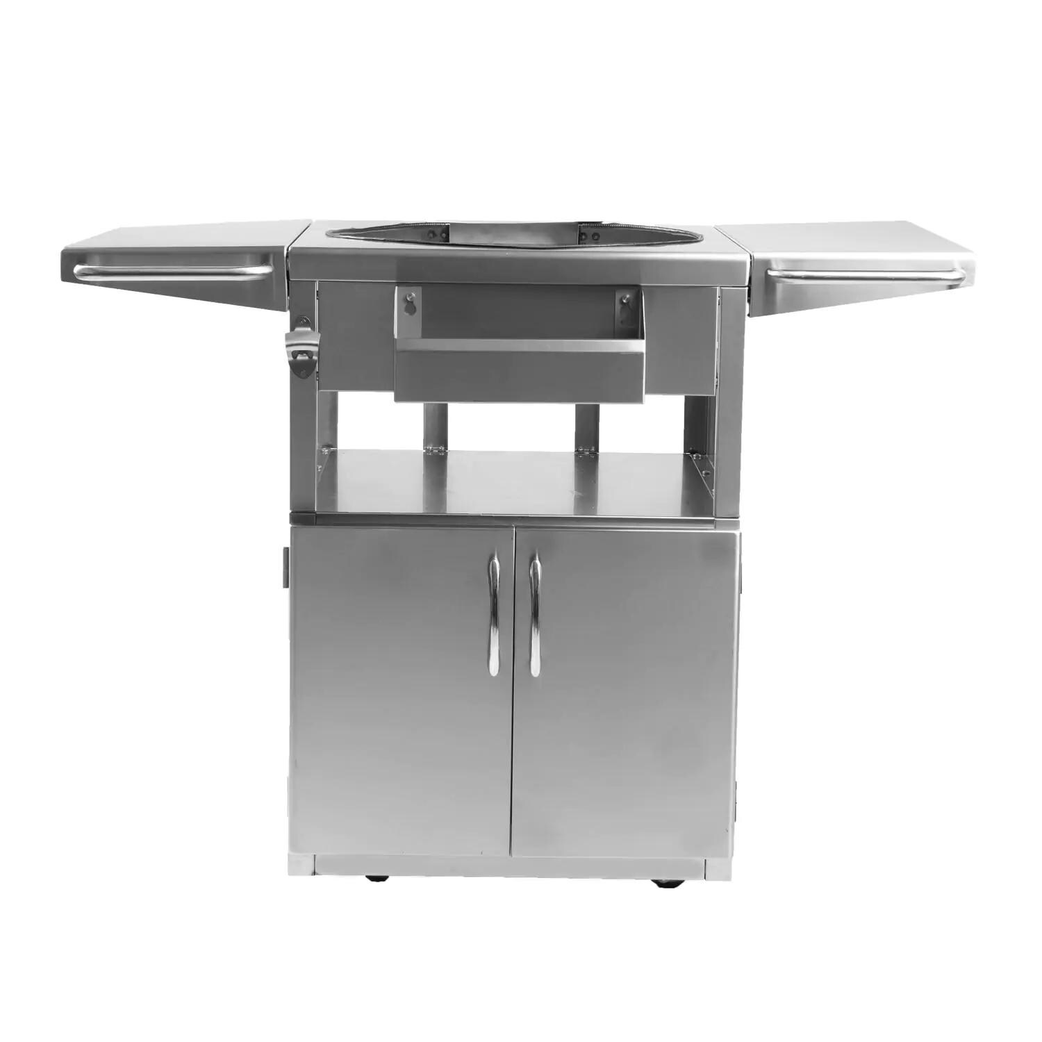 Signature Stainless Steel Grill Cart For 18-Inch Kamado Grill - Mycitystee