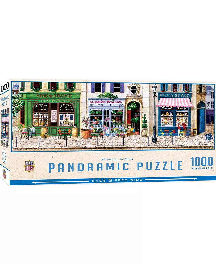 MasterPieces Puzzles Panoramic - Afternoon in Paris 1000 Piece Puzzle By Art Poulin - Mycitystee
