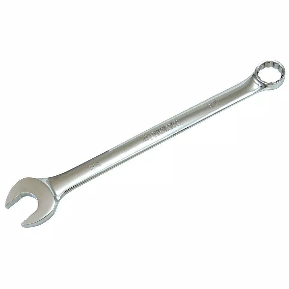 Husky 7/8 in. 12-Point SAE Full Polish Combination Wrench and#8211; XDC Depot - Mycitystee