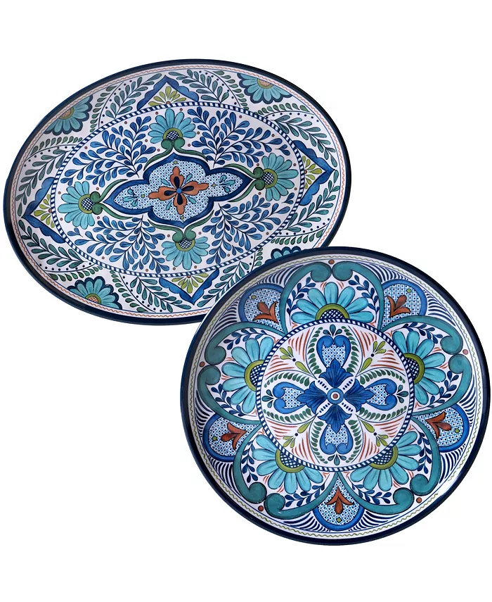 Certified International Talavera 2-Pc. Melamine Platter Set - Mycitystee