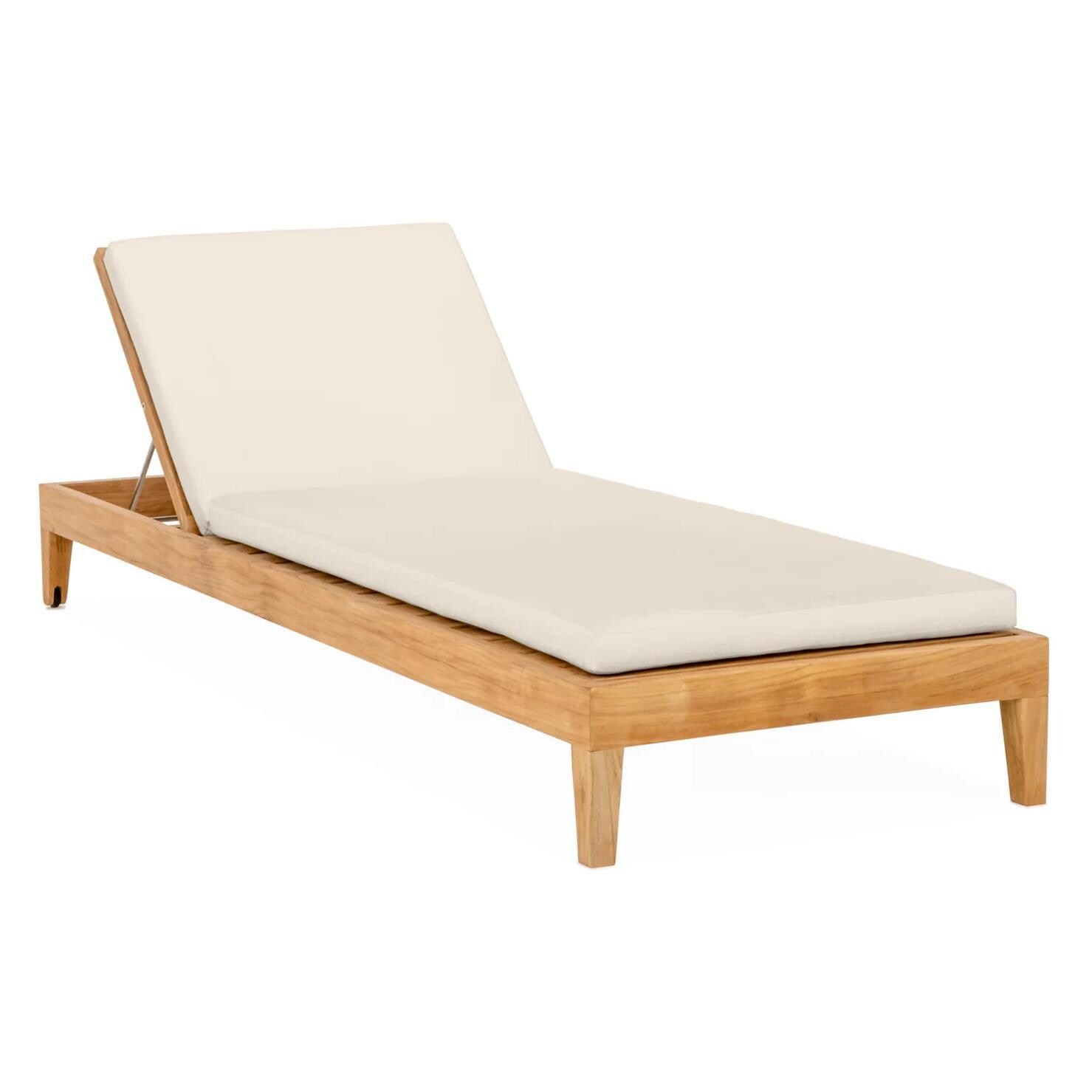 Signature Sabine Landing Teak Patio Chaise Lounge - Mycitystee