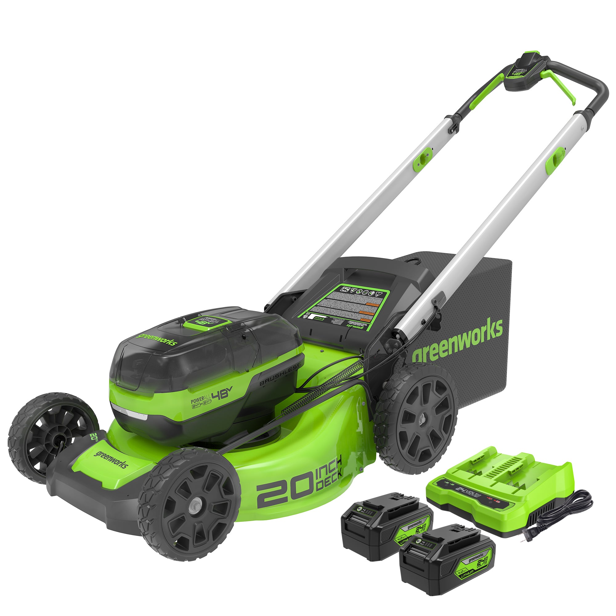 48V (2 X 24V) 20-Inch Cordless Lawn Mower | Greenworks - Mycitystee