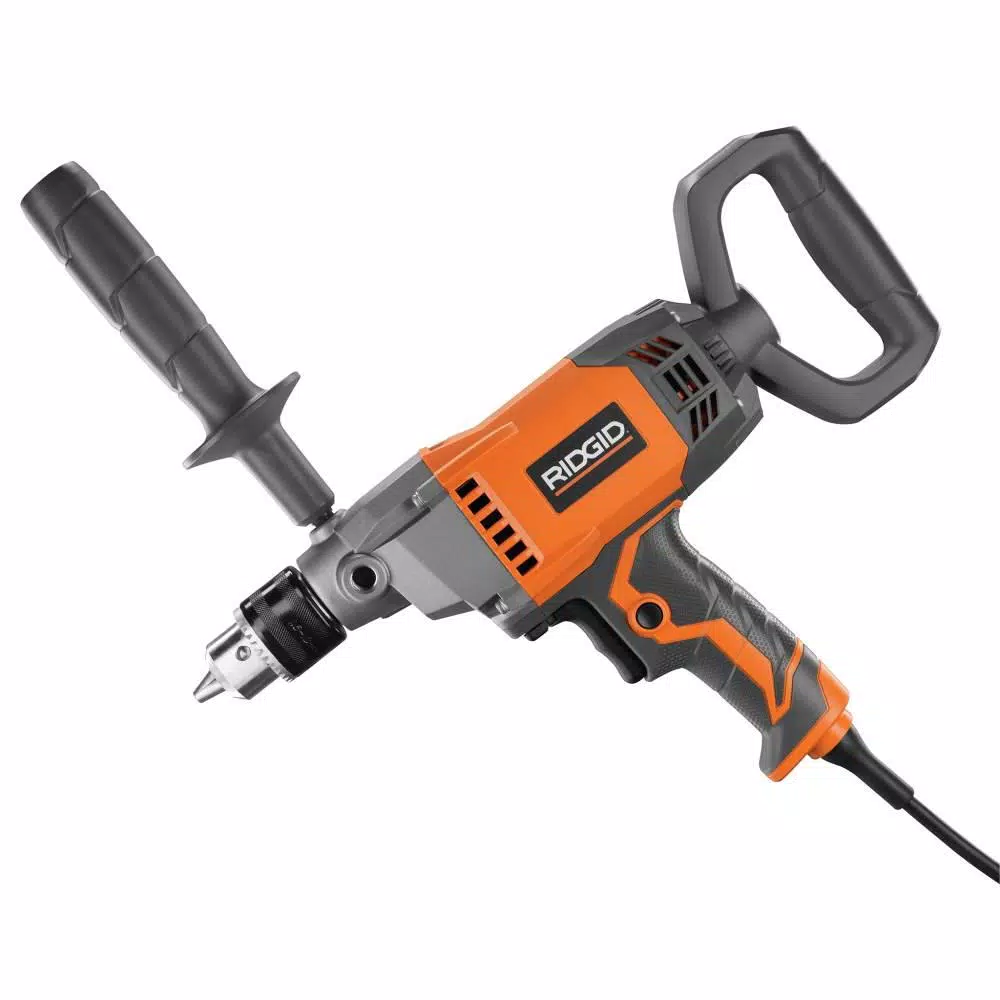RIDGID 9 Amp Corded 1/2 in. Spade Handle Mud Mixer and#8211; XDC Depot - Mycitystee