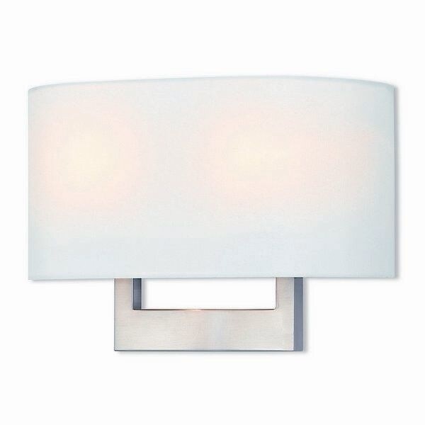 Livex Lighting Hayworth 2-light Brushed Nickel Wall Sconce - Silver - Mycitystee