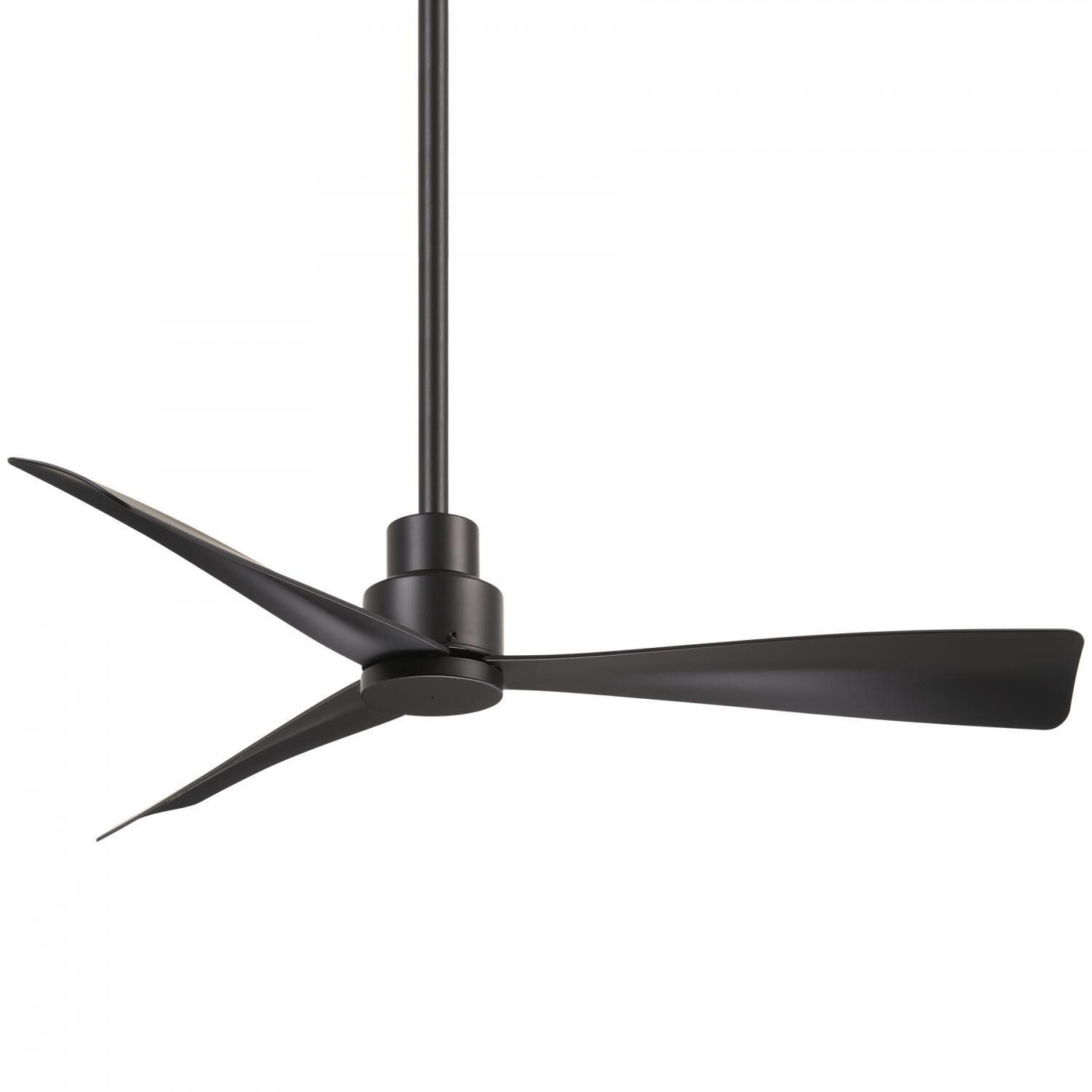 Minka-Aire Simple 44-Inch 3-Blade Ceiling Fan in Coal Finish W/ Coal Blades - Mycitystee