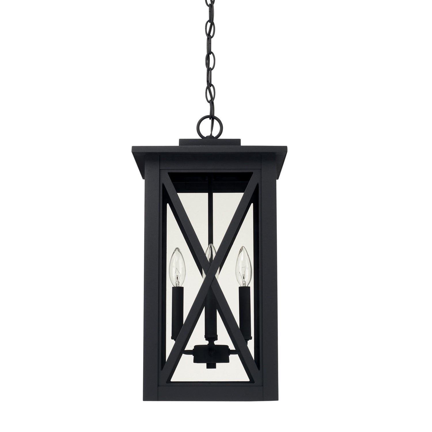 Avondale 4-light Black Outdoor Hanging Lantern - Mycitystee