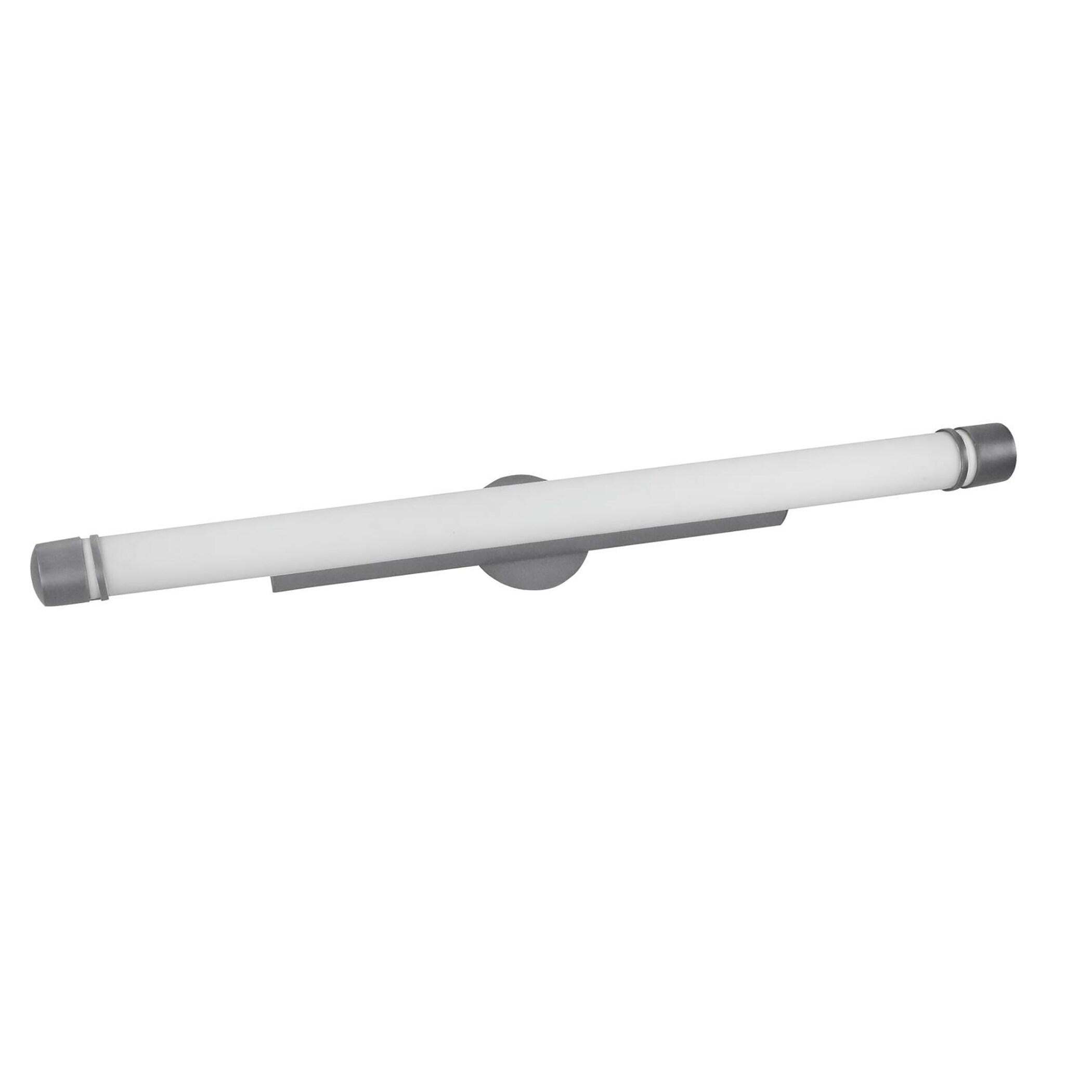 Aria 50-inch ADA Satin Nickel LED Vanity， White Acrylic Shade - Mycitystee
